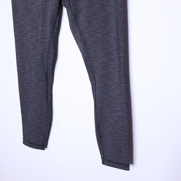 LULULEMON Wunder Under Hi-Rise 7/8 Tight Full-On Heathered Black Women's 10 - Picture 7 of 12